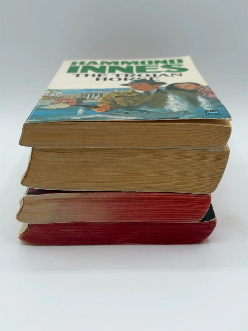 Lot of 4 Hammond Innes Various Paperback Books - Trojan Horse/Angry/Strode/Seal